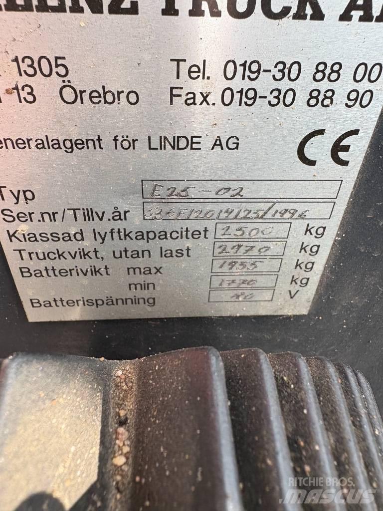 Linde E 25 Električni viličarji