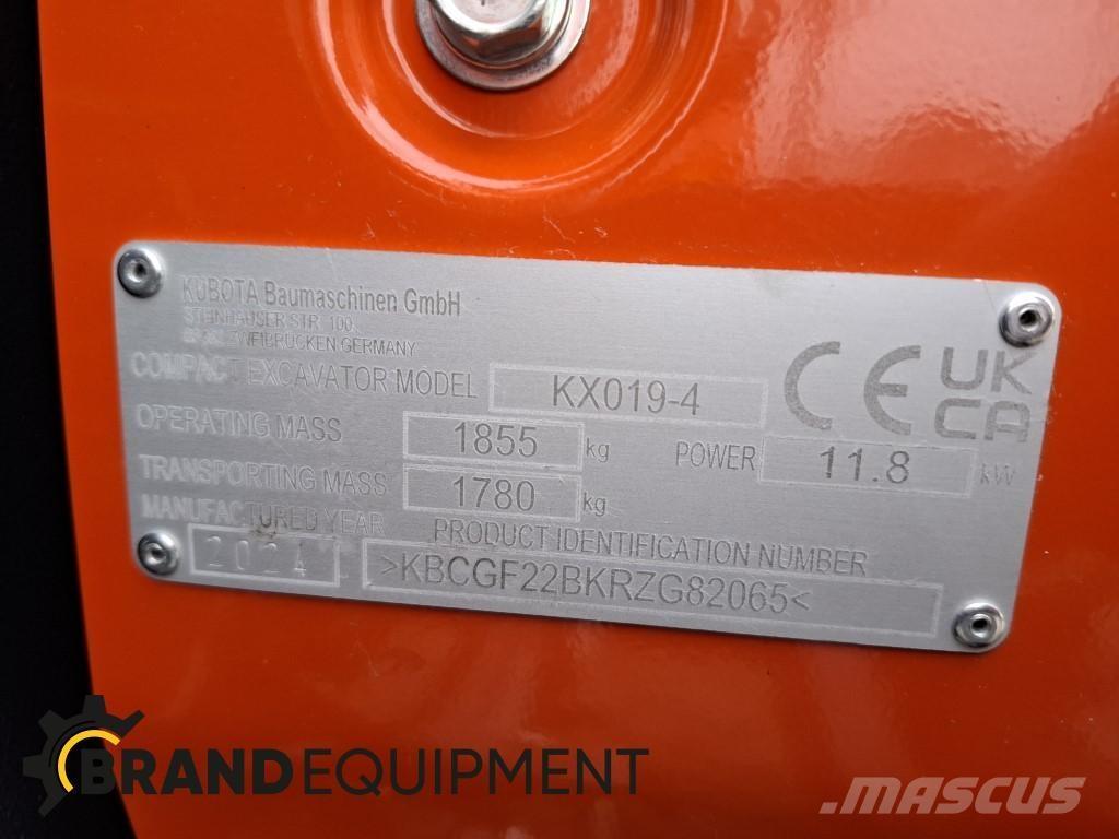 Kubota KX019-4 Mini bagri <7t