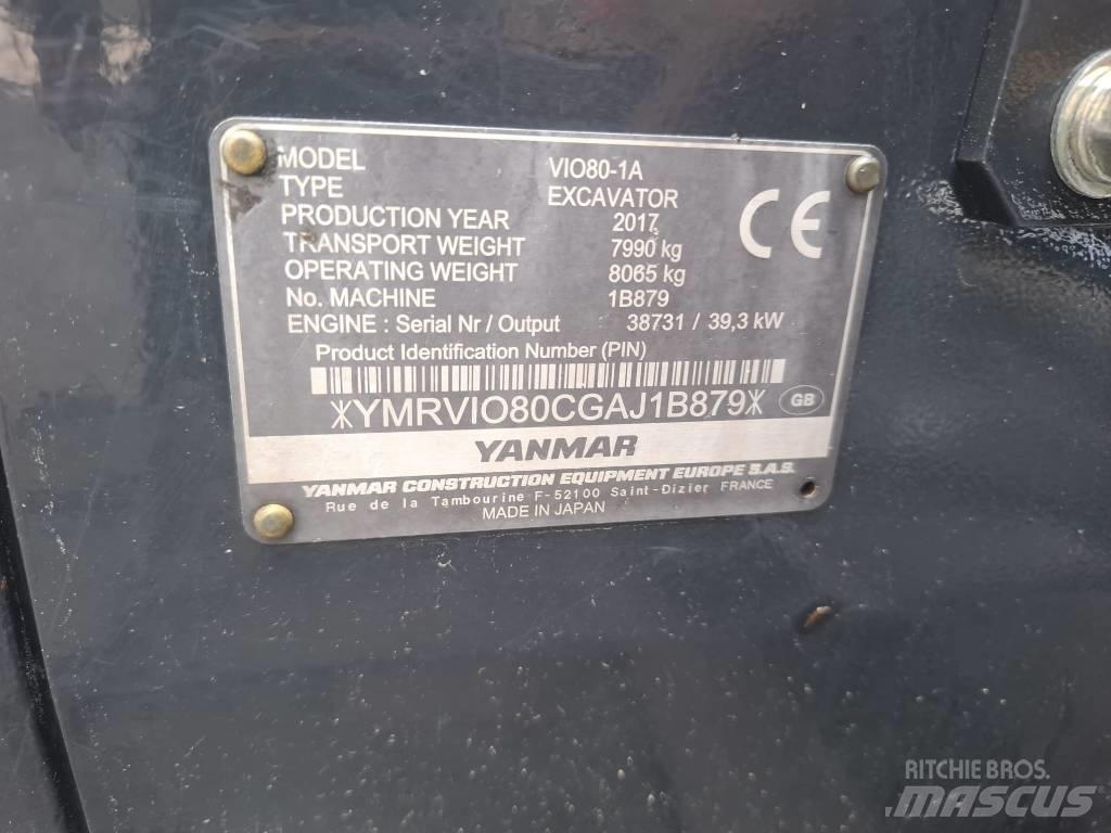 Yanmar Vio 80-1A Midi bagri 7t – 12t
