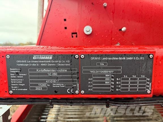 Grimme SE 260 - UB Stroji za žetje krompirja