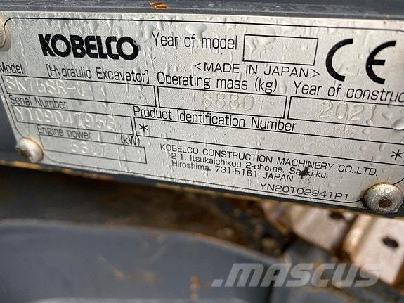 Kobelco SK75SR-7 Bagri goseničarji