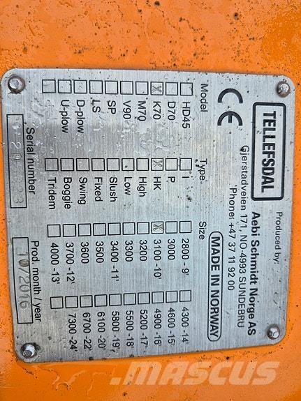 Tellefsdal K 70 Snežne deske in plugi