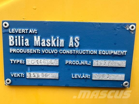 Volvo EC 140 B LC Bagri goseničarji