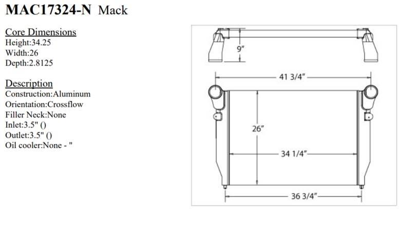 Mack CXN Druge komponente