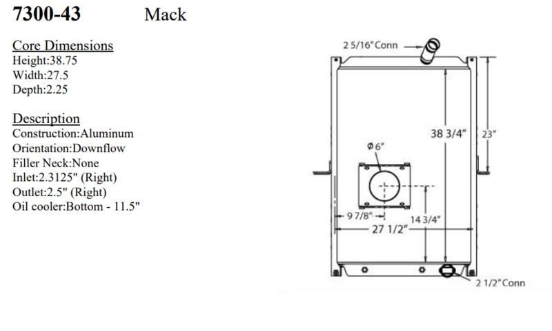 Mack MRU Radiatorji