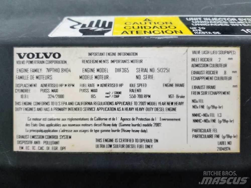 Volvo D11F Motorji