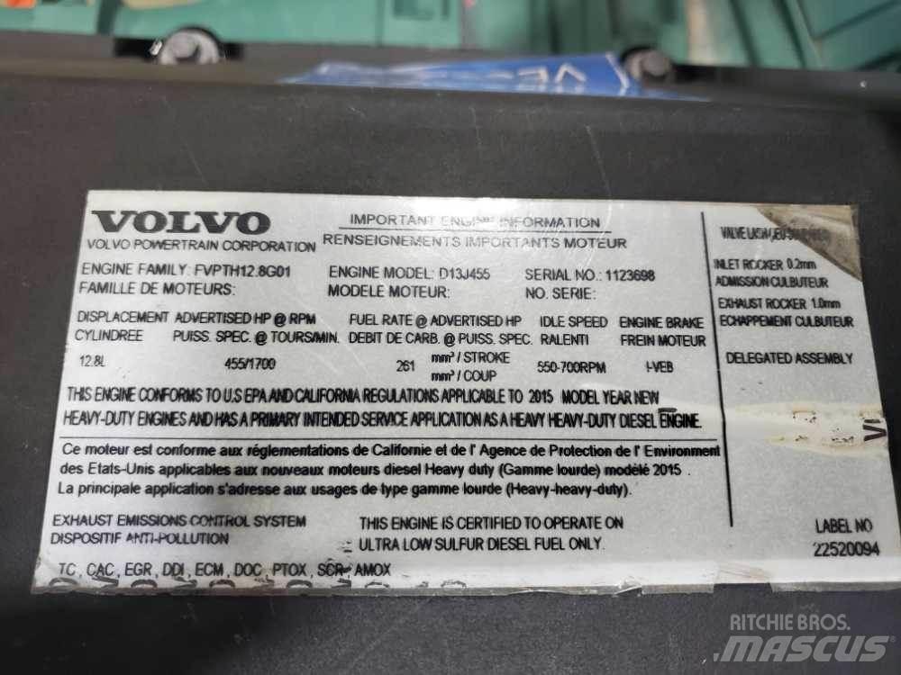 Volvo D13J Motorji