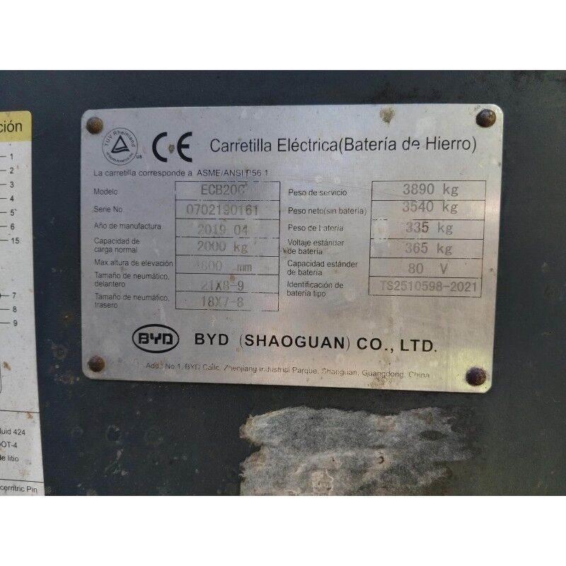 BYD ECB200C Električni viličarji