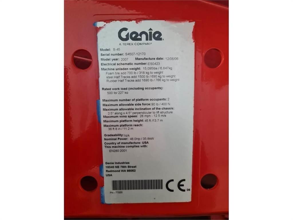 Genie S-45 Teleskopske dvižne ploščadi