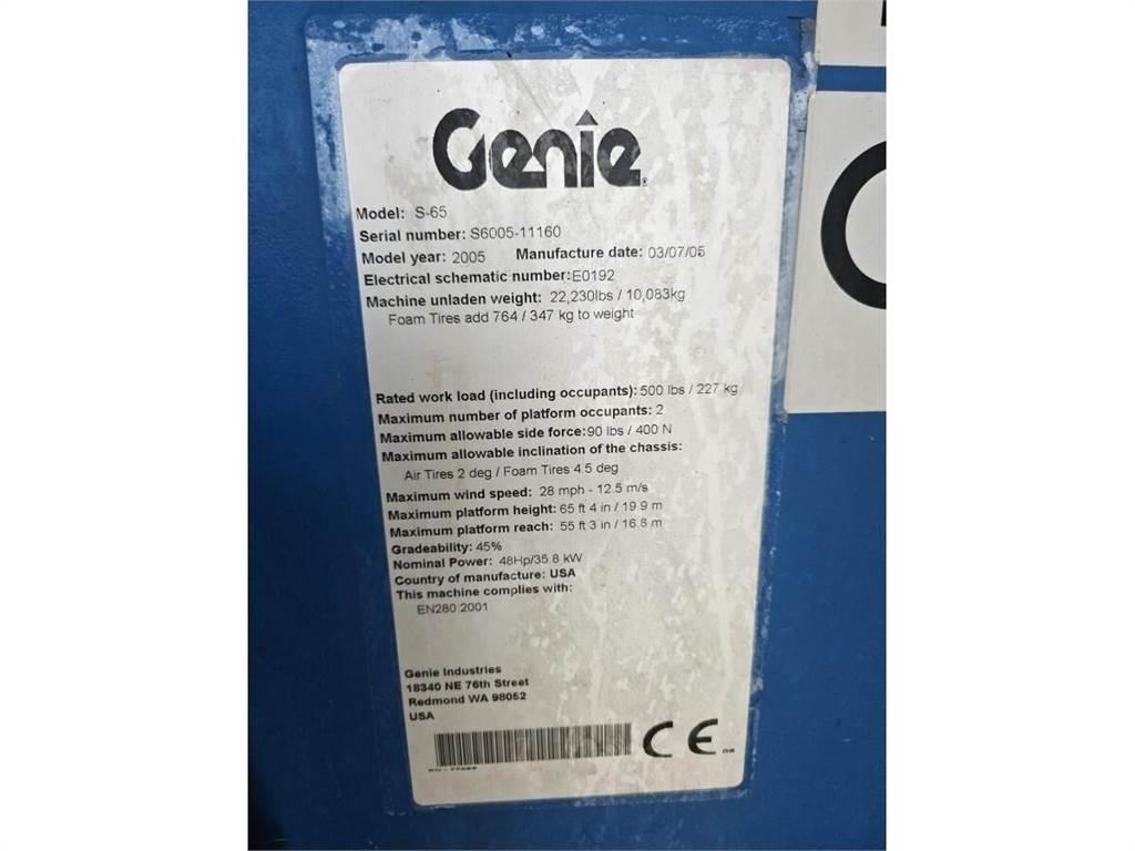 Genie S-65 Teleskopske dvižne ploščadi
