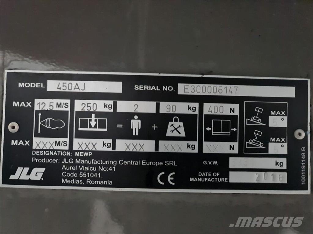 JLG 450AJ Zglobne dvižne ploščadi