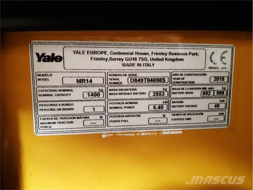 Yale MR14 Manipulacija materiala - drugo