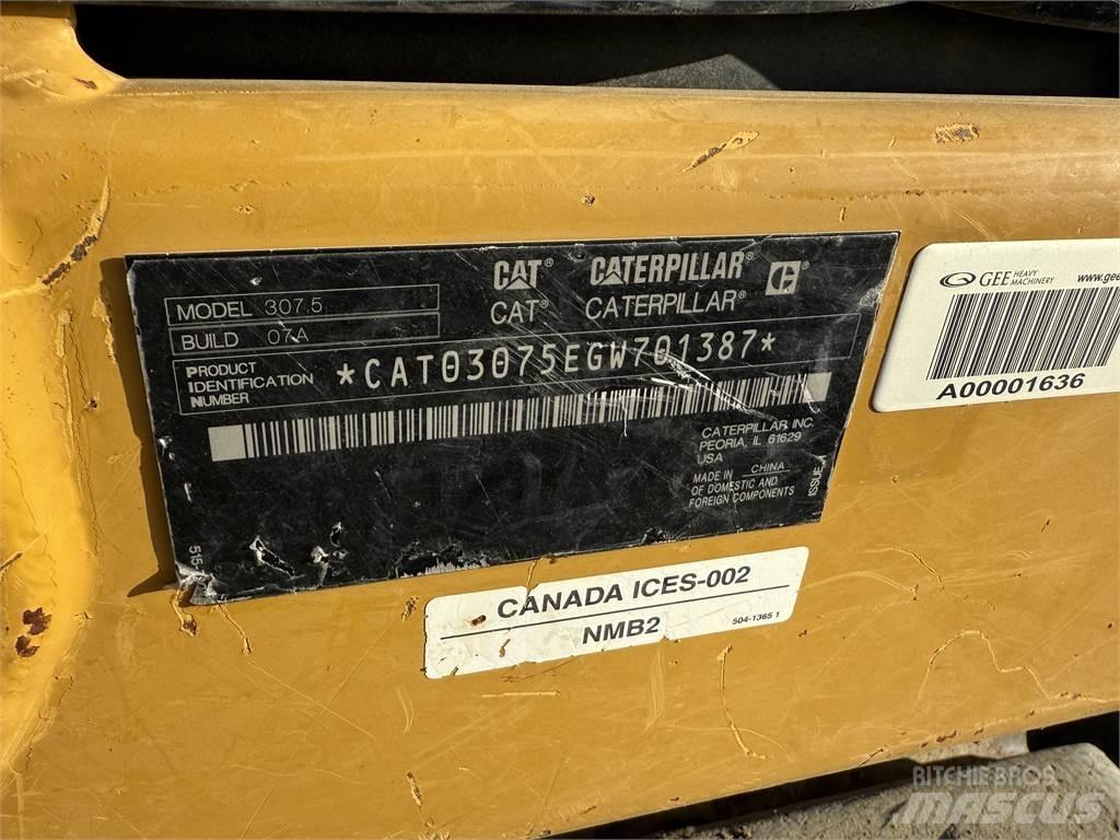 CAT 307.5 Bagri goseničarji