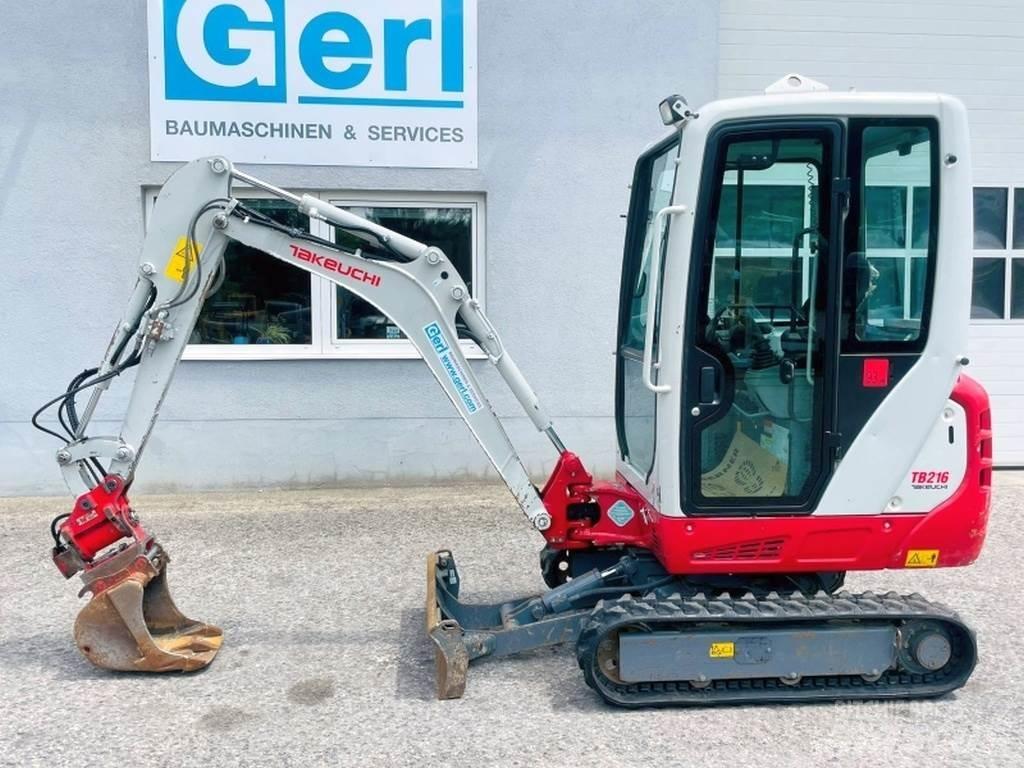 Takeuchi TB216 Mini bagri <7t