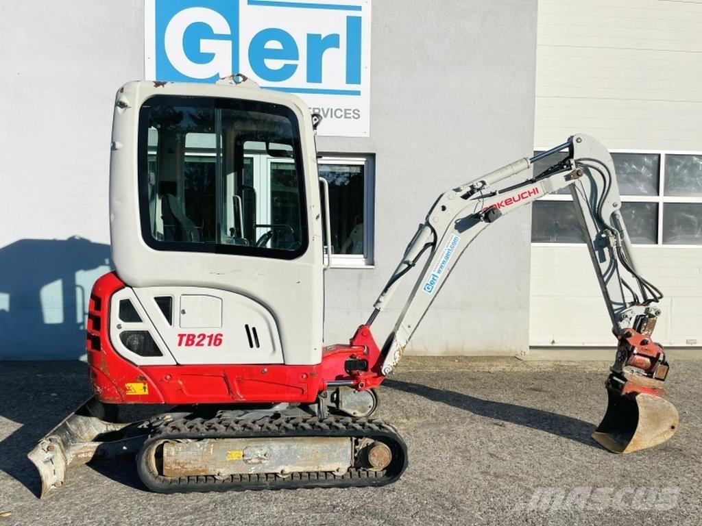 Takeuchi TB216 Mini bagri <7t