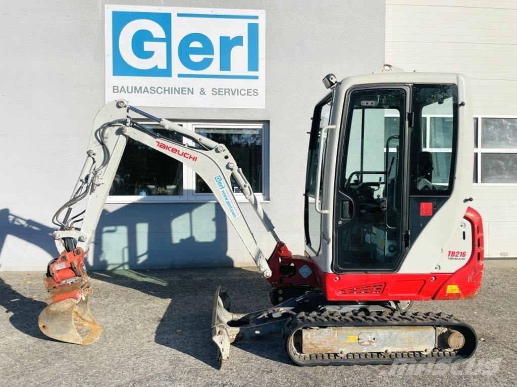 Takeuchi TB216 Mini bagri <7t