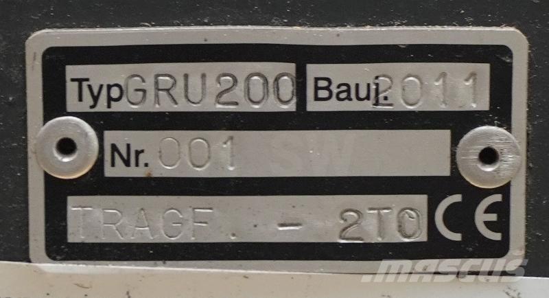 Gruma GRU 200 Drugi priključki in komponente