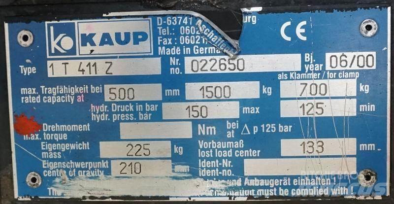 Kaup 1T411Z Drugi priključki in komponente