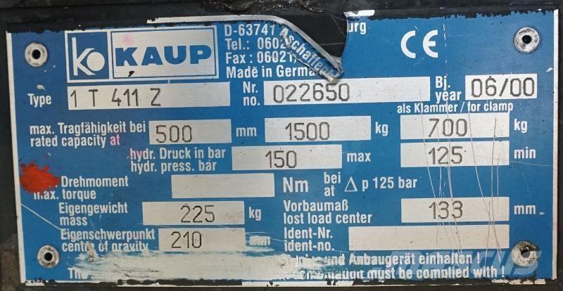 Kaup 1T411Z Drugi priključki in komponente