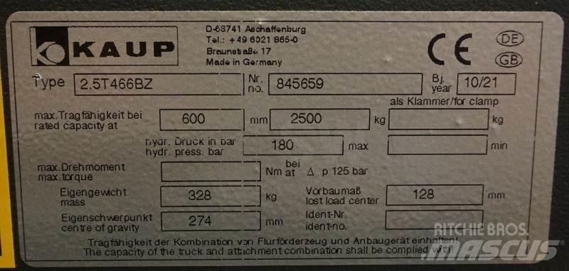 Kaup 2,5T466BZ Drugi priključki in komponente