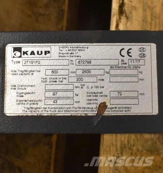 Kaup 2T151P2 Drugi priključki in komponente