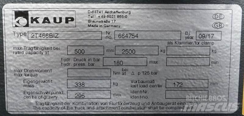 Kaup 2T466BIZ Drugi priključki in komponente