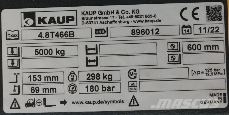 Kaup 4,8T466B Drugi priključki in komponente