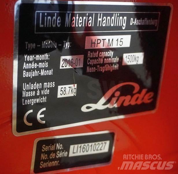 Linde HPT M 15 Ročni paletnik