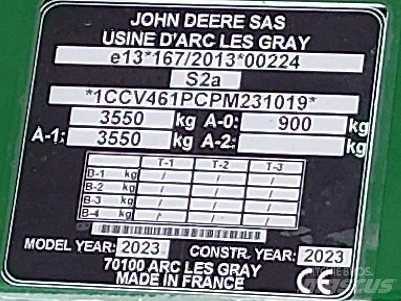 John Deere V461M Drugi kmetijski stroji