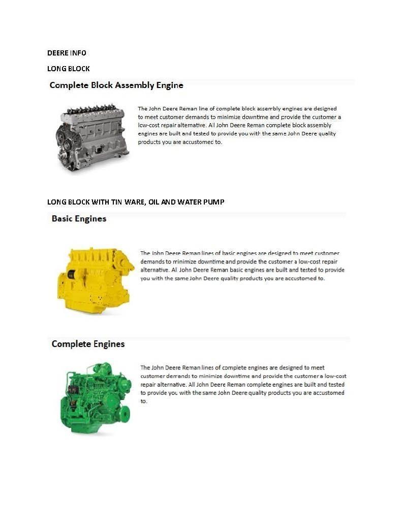 John Deere 4045 Motorji
