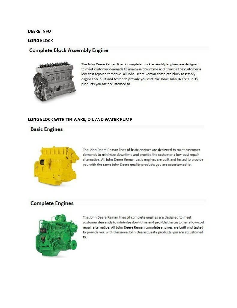 John Deere 4045 Motorji