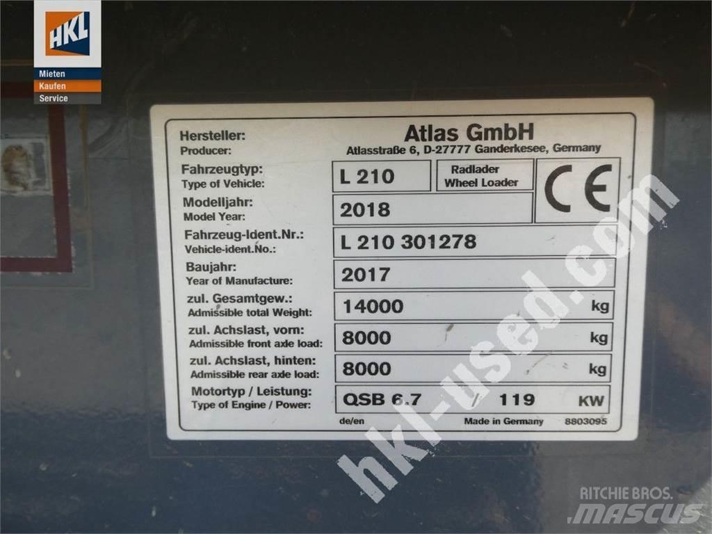 Atlas L 210 Kolesni nakladalci
