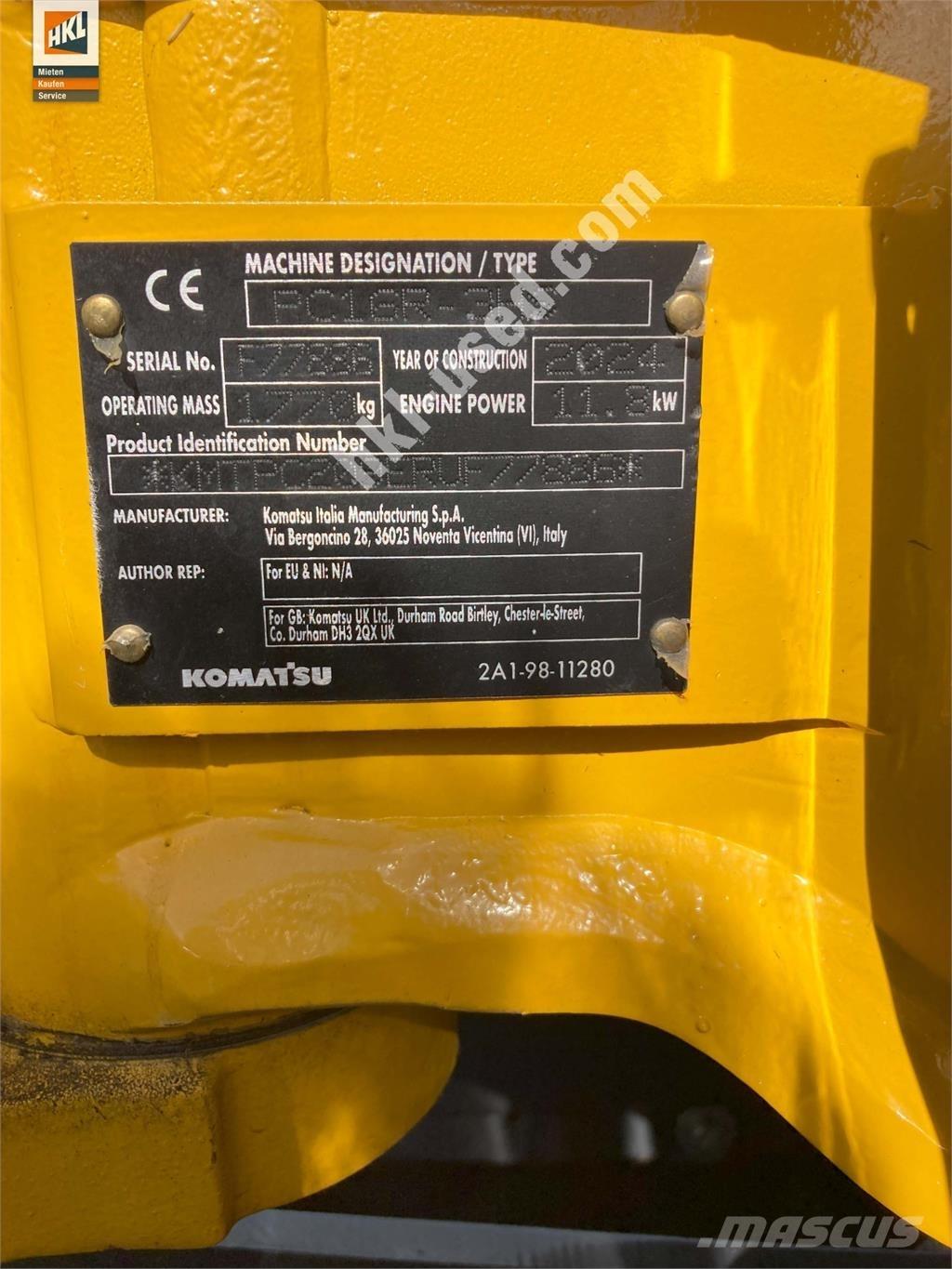Komatsu PC 16 R-3HS Mini bagri <7t