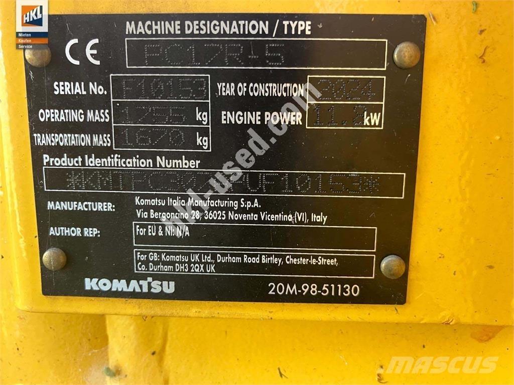 Komatsu PC 17 R-5 Mini bagri <7t