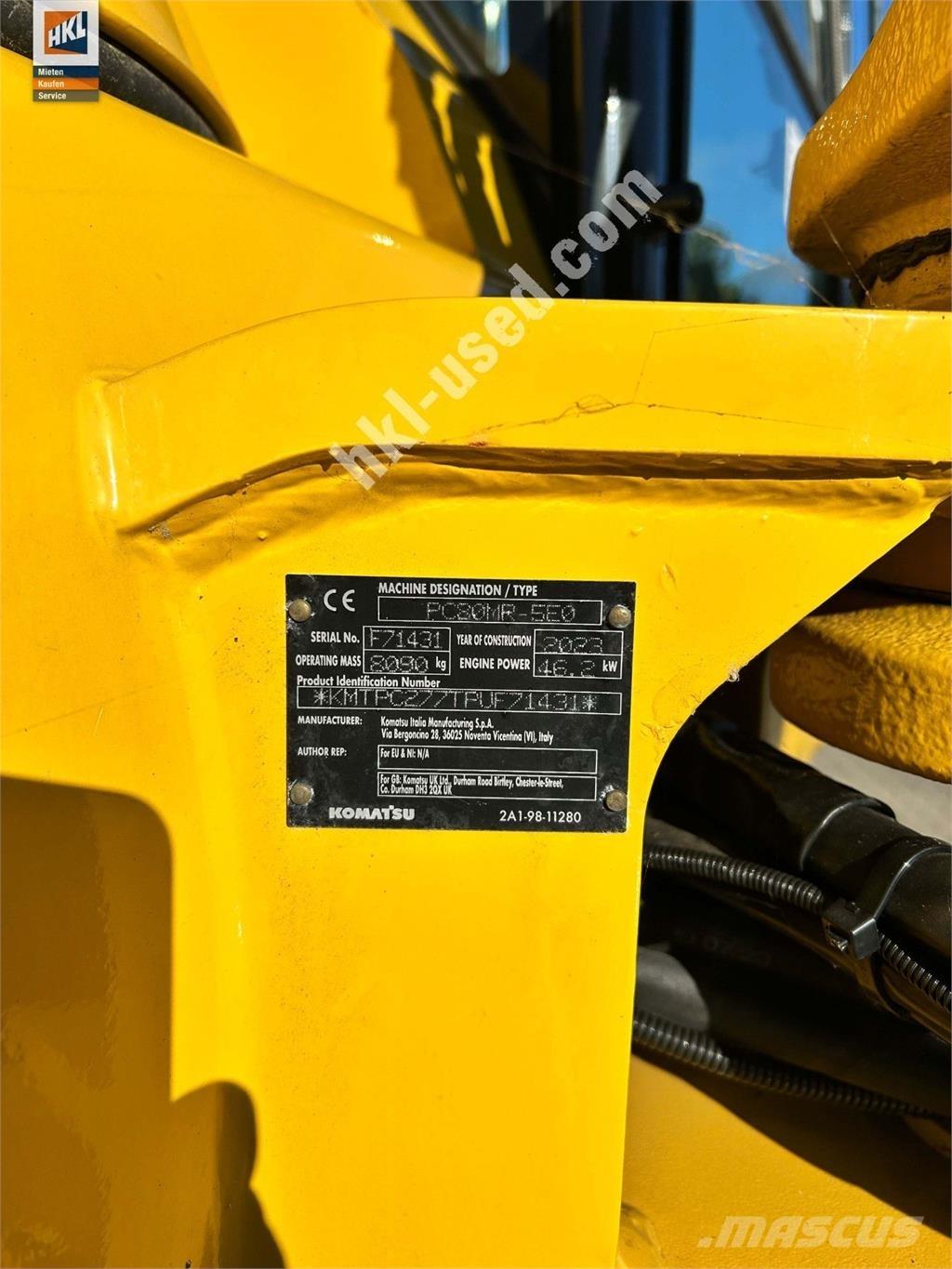 Komatsu PC 80 MR-5 Mini bagri <7t