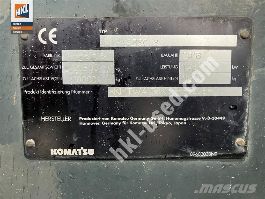 Komatsu WA 380-8 Kolesni nakladalci