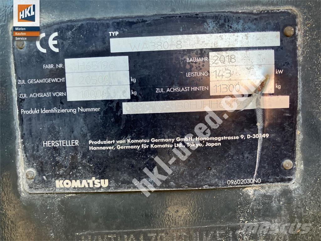 Komatsu WA 380-8 Kolesni nakladalci