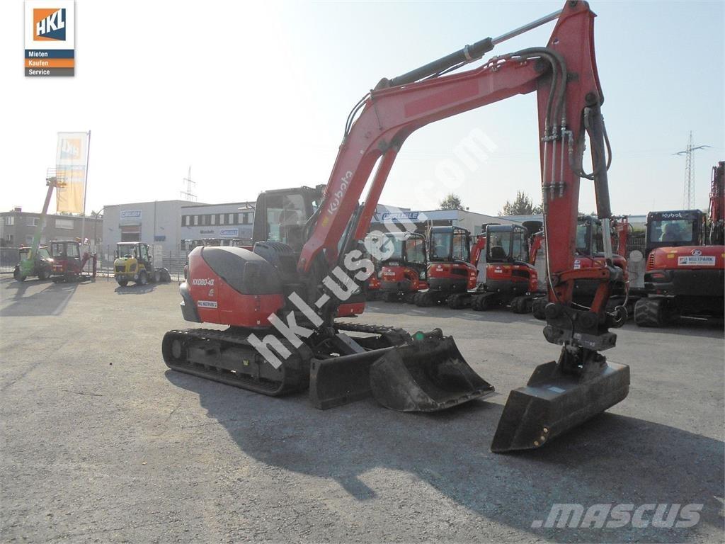 Kubota KX 080-4 Mini bagri <7t