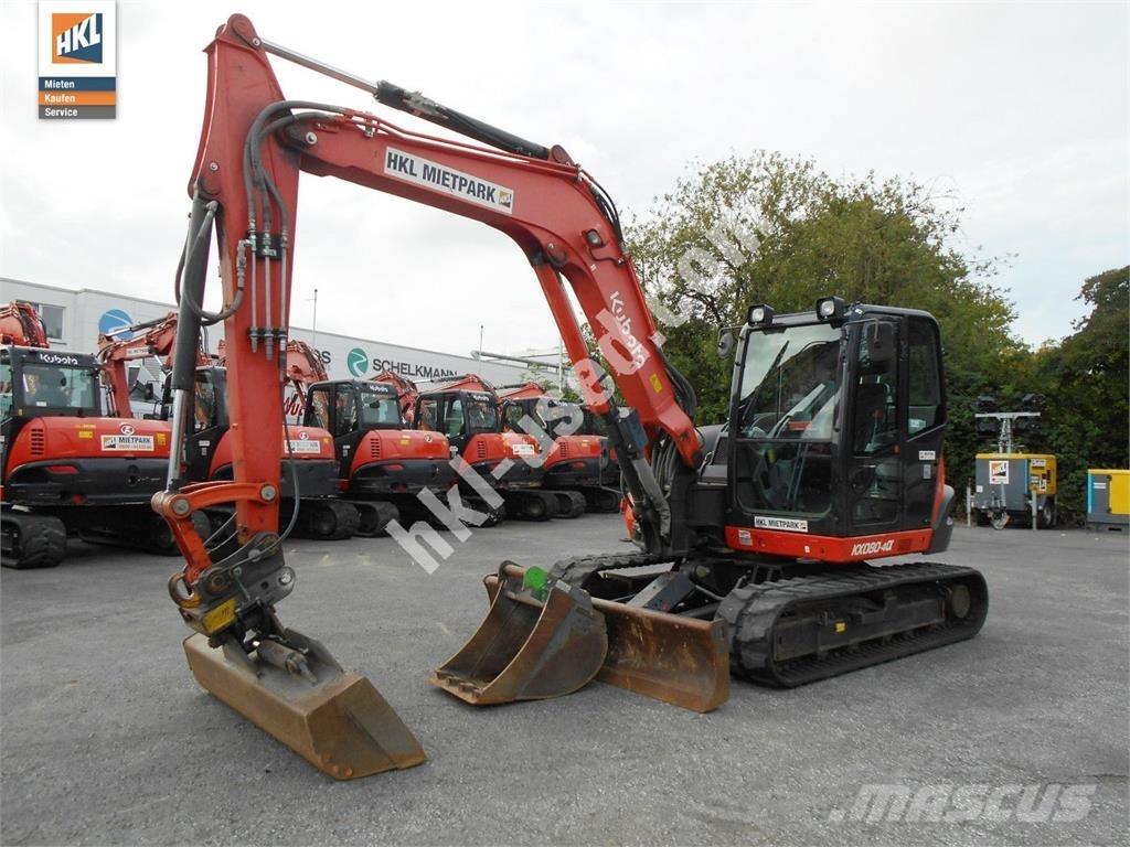 Kubota KX 080-4 Mini bagri <7t