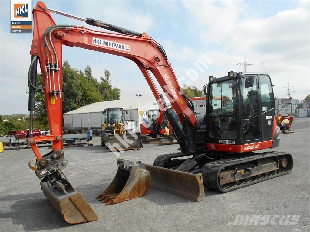 Kubota KX 080-4 Mini bagri <7t