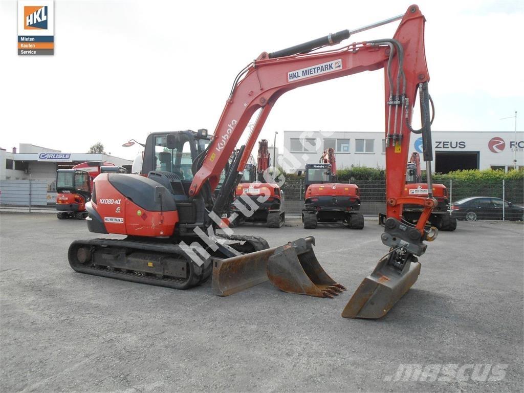 Kubota KX 080-4 Mini bagri <7t
