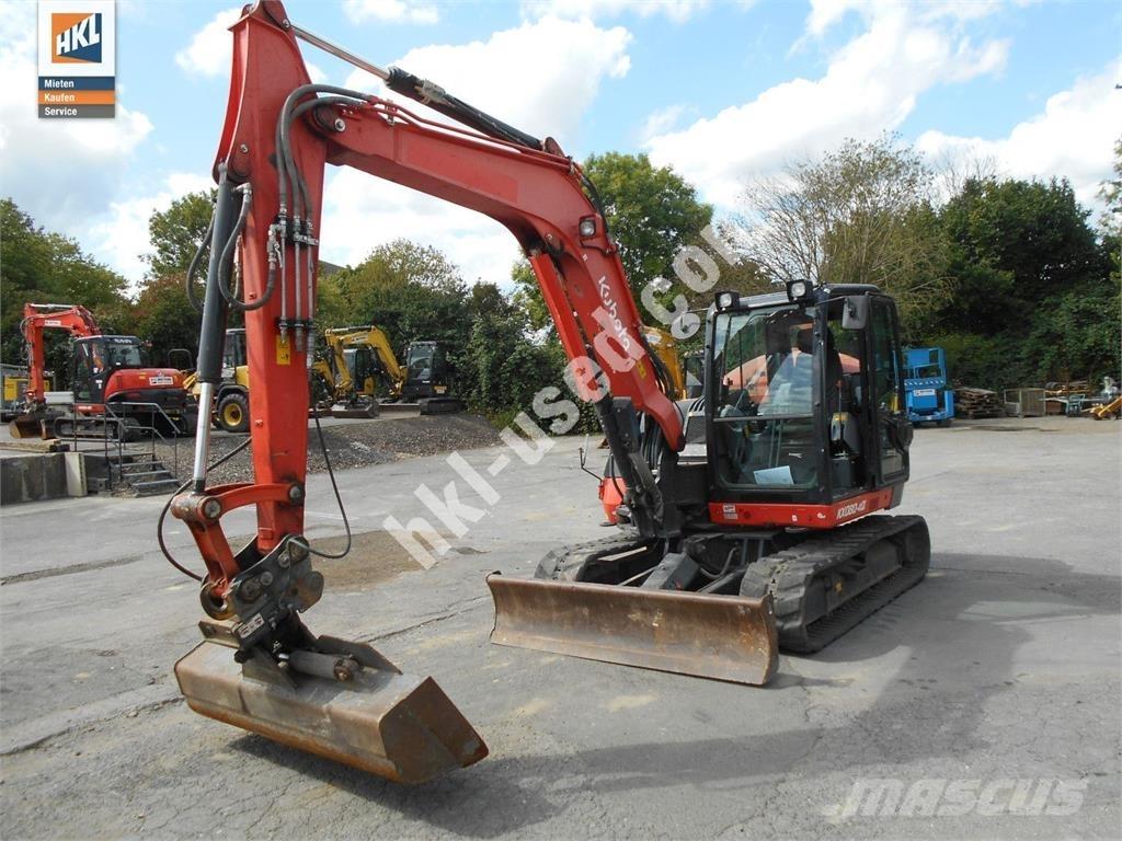 Kubota KX 080-4 Mini bagri <7t