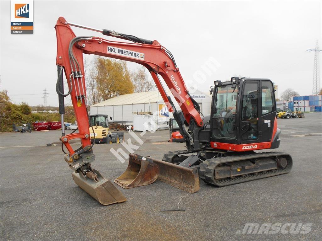 Kubota KX 080-4 Mini bagri <7t