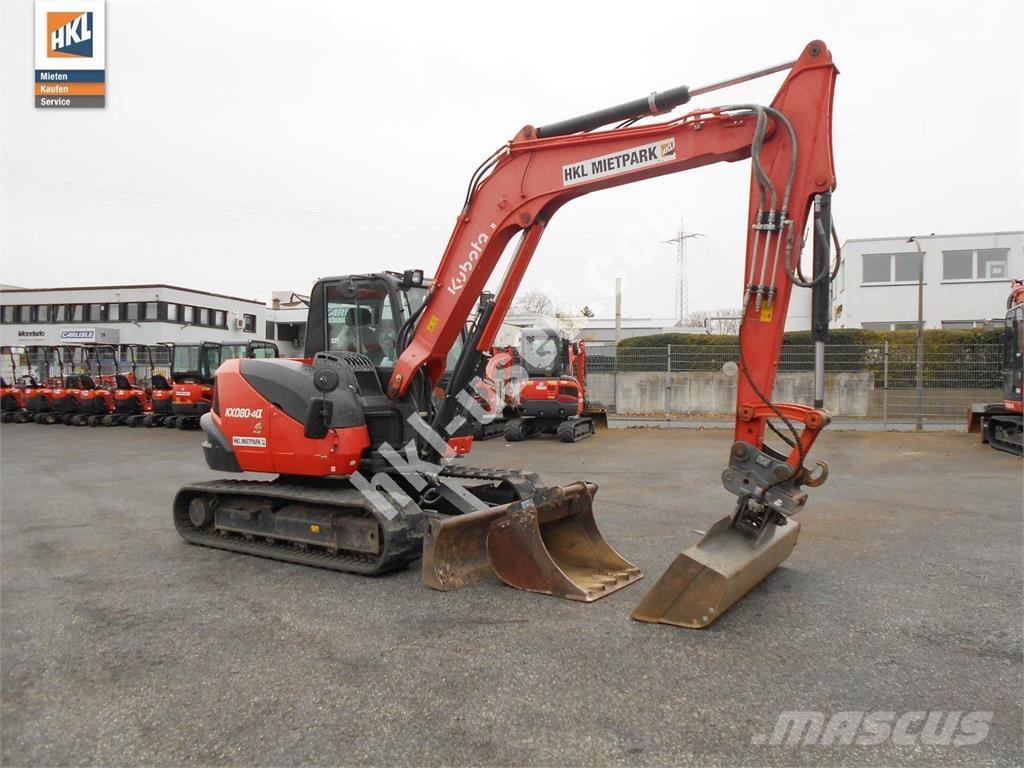 Kubota KX 080-4 Mini bagri <7t