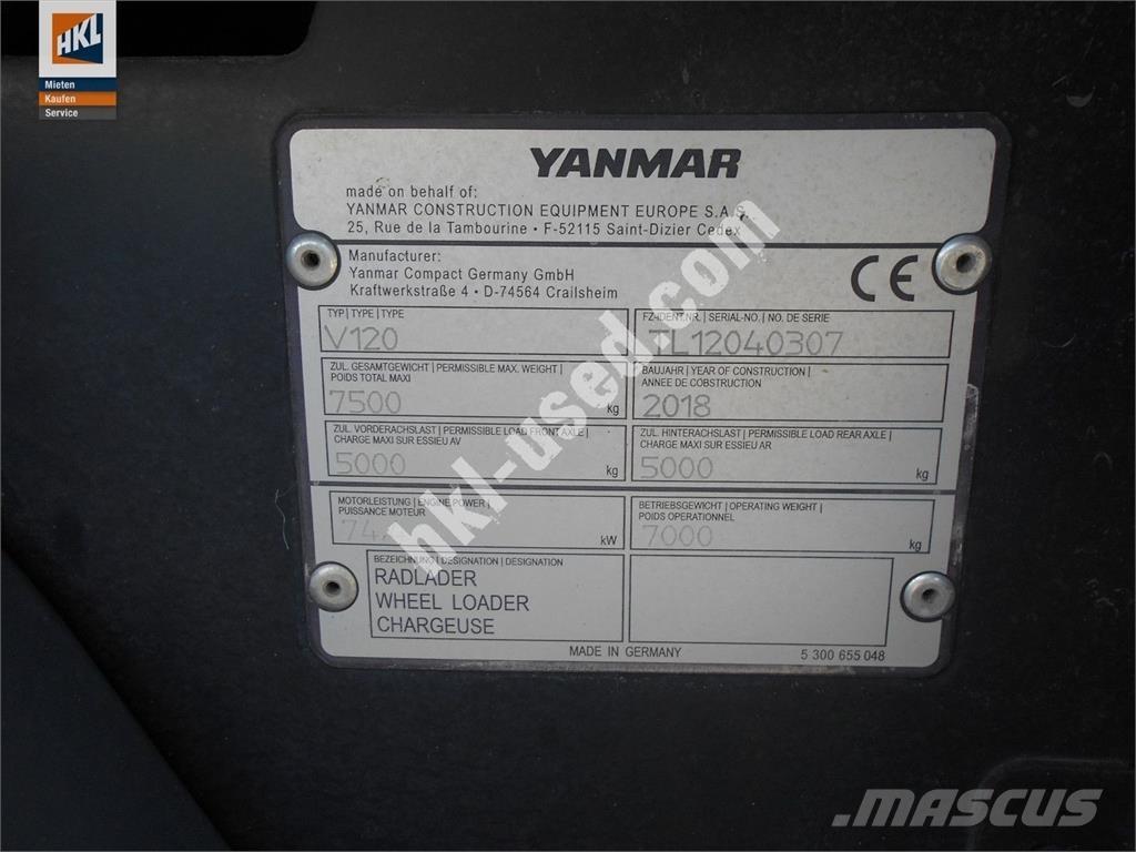 Yanmar V 120 Kolesni nakladalci