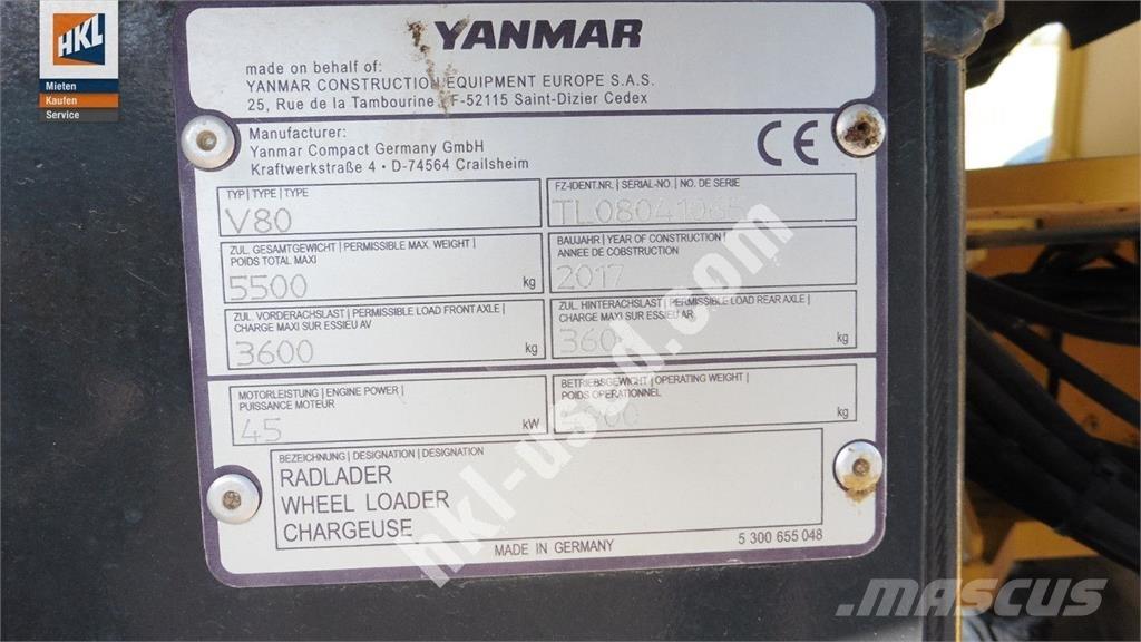 Yanmar V 80 Kolesni nakladalci