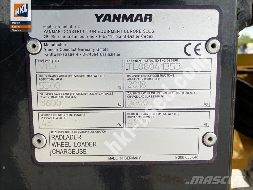 Yanmar V 80 Kolesni nakladalci
