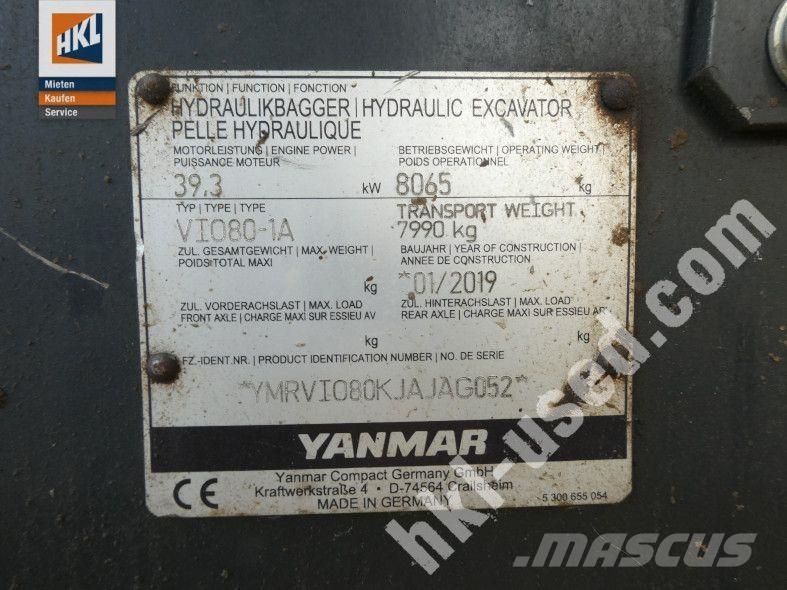 Yanmar VIO 80-1 Mini bagri <7t