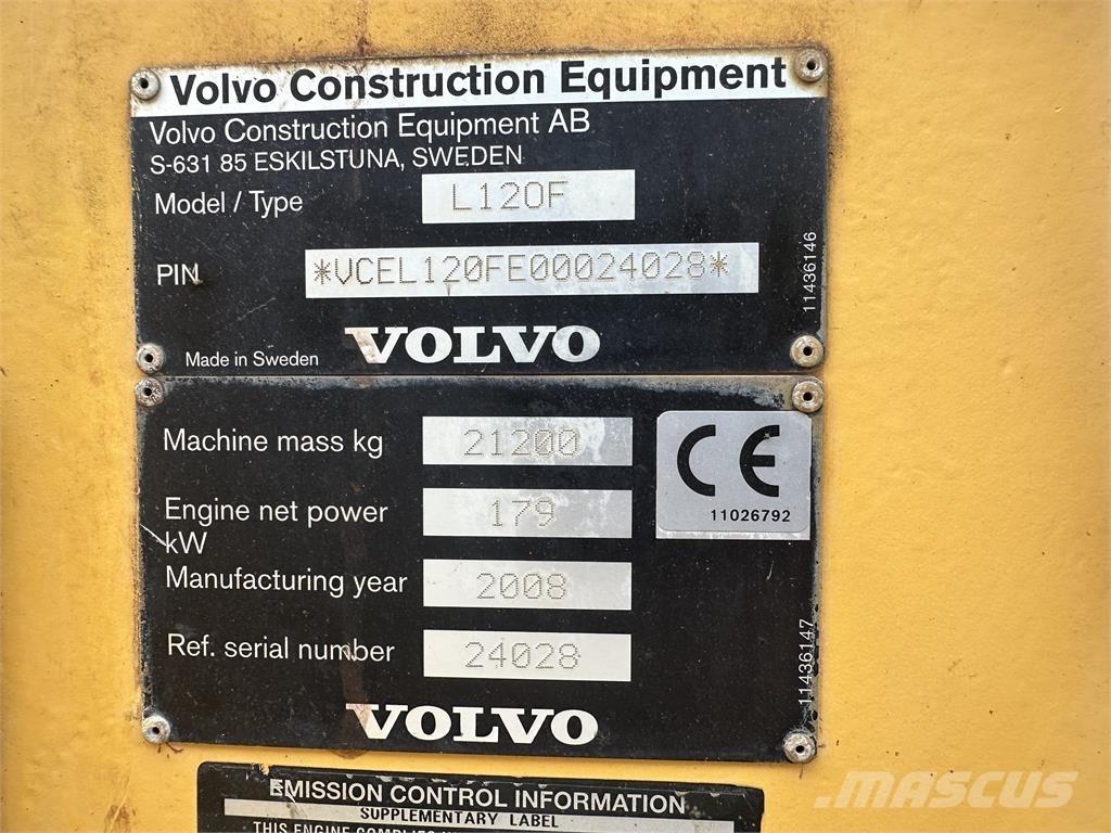 Volvo L120F Kolesni nakladalci