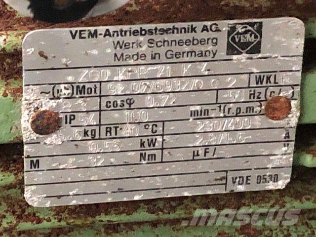  0,55 kW VEM E-Motor Motorji